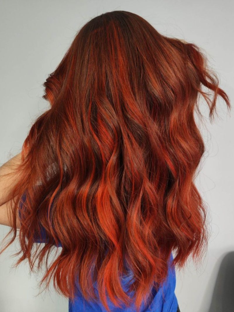 Spiced Copper Balayage & Waves